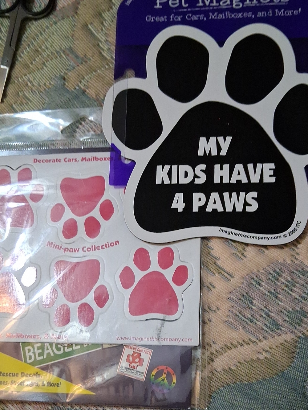 Dog Paw Magnets